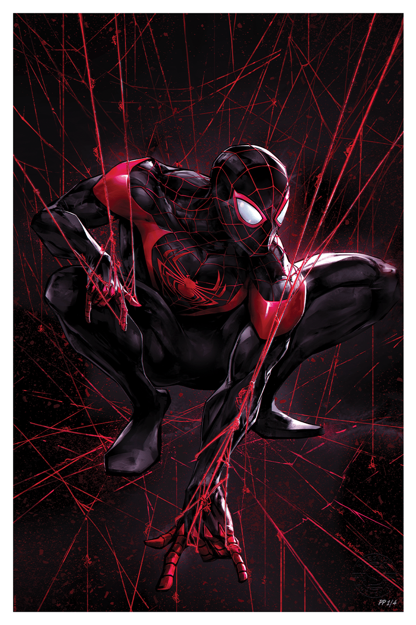 Spider-Man Miles Morales Fine Art Print by Ivan Tao Sideshow