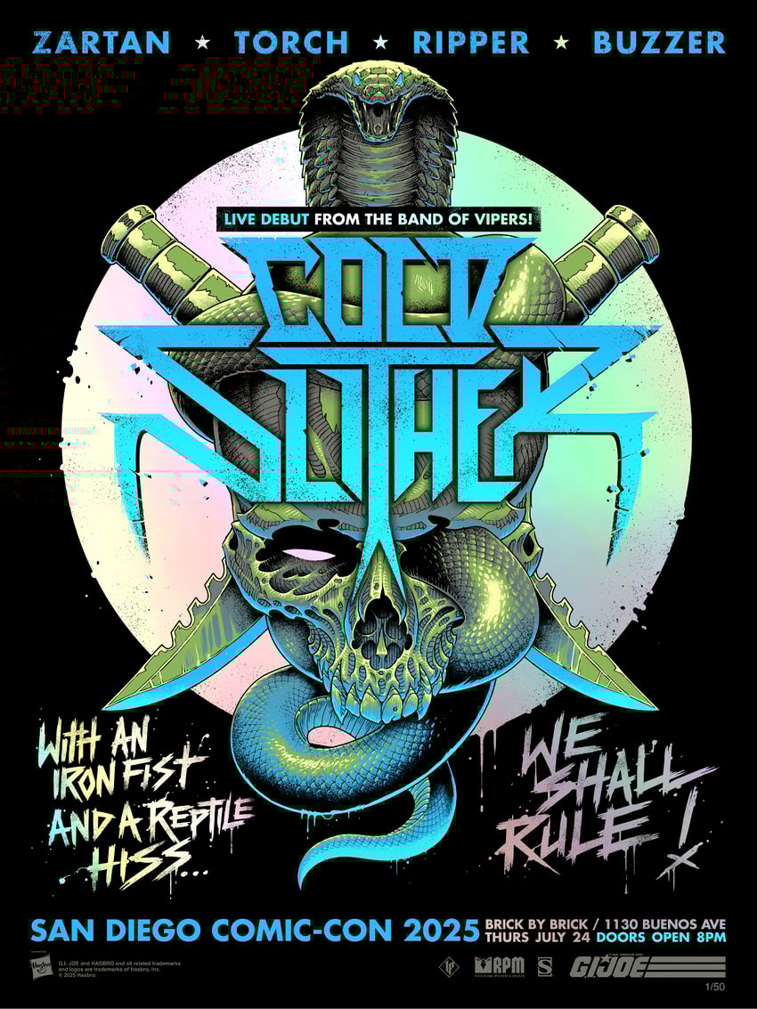 Cold Slither Swampfire Variant Screenprint by Luke Preece