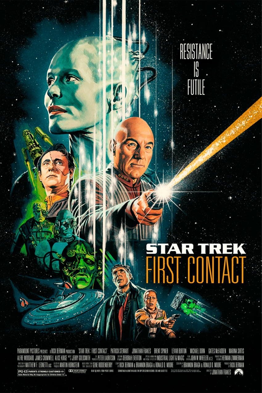 バルカンリーダー　STAR TREK:FIRST CONTACT Star Trek: First Contact Movie Poster by Vice Press