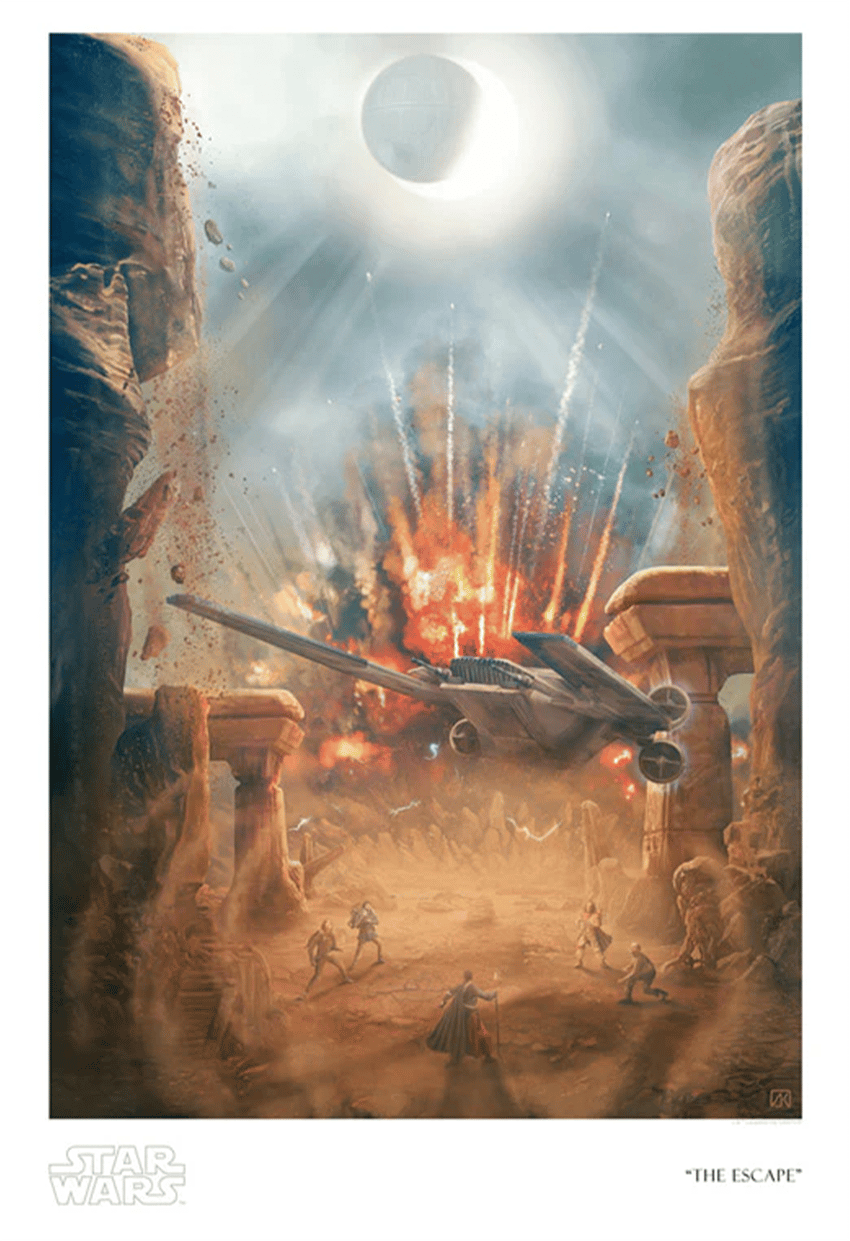 Star Wars The Escape Art Print  View 3