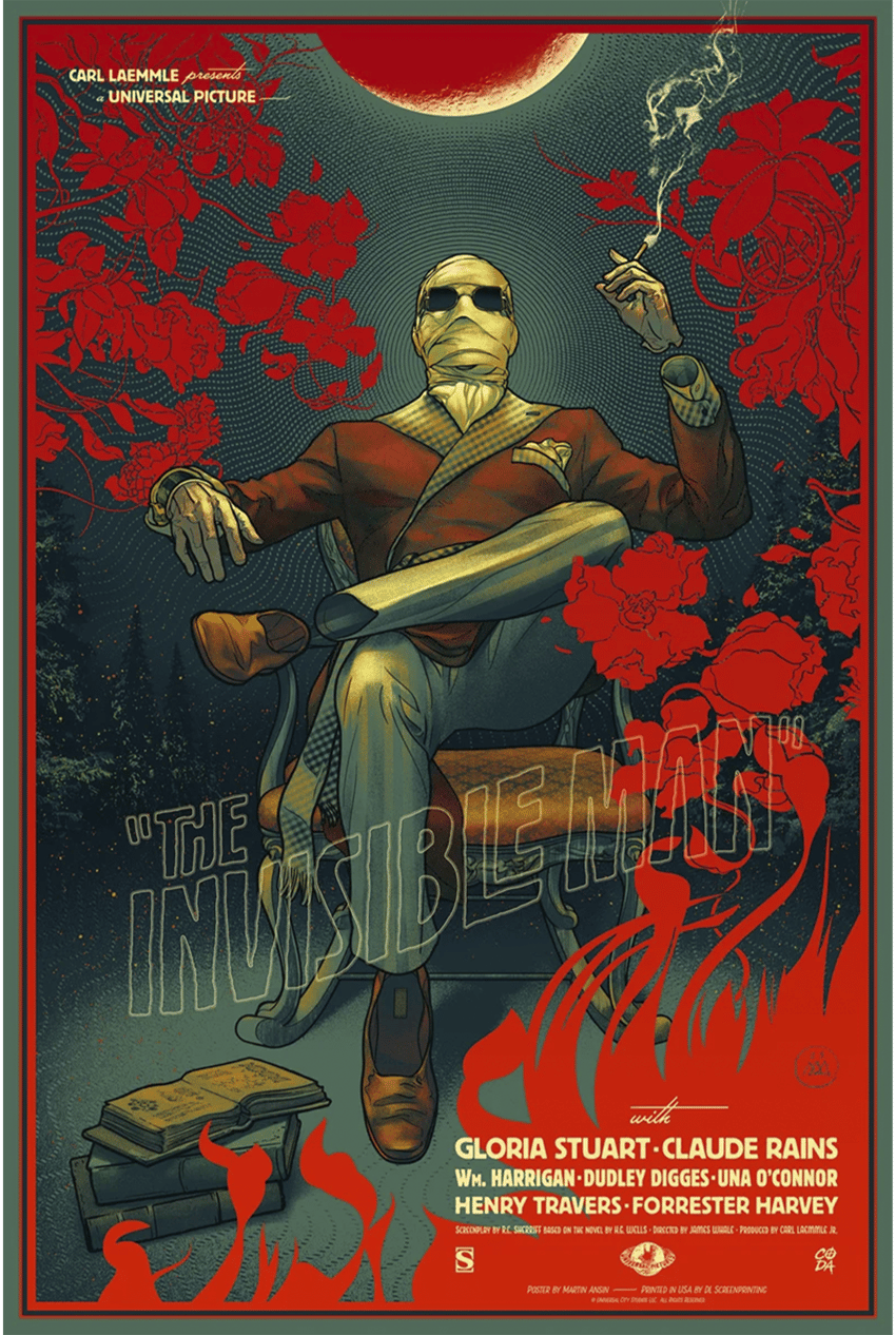 Universal Monsters The Invisible Man Movie Poster  View 3