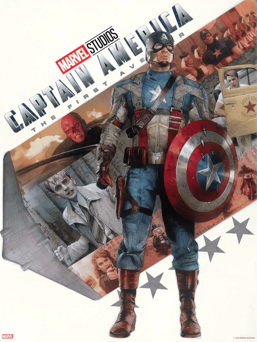 Star-Spangled Man Art Print by ACME Archives Sideshow Collectibles