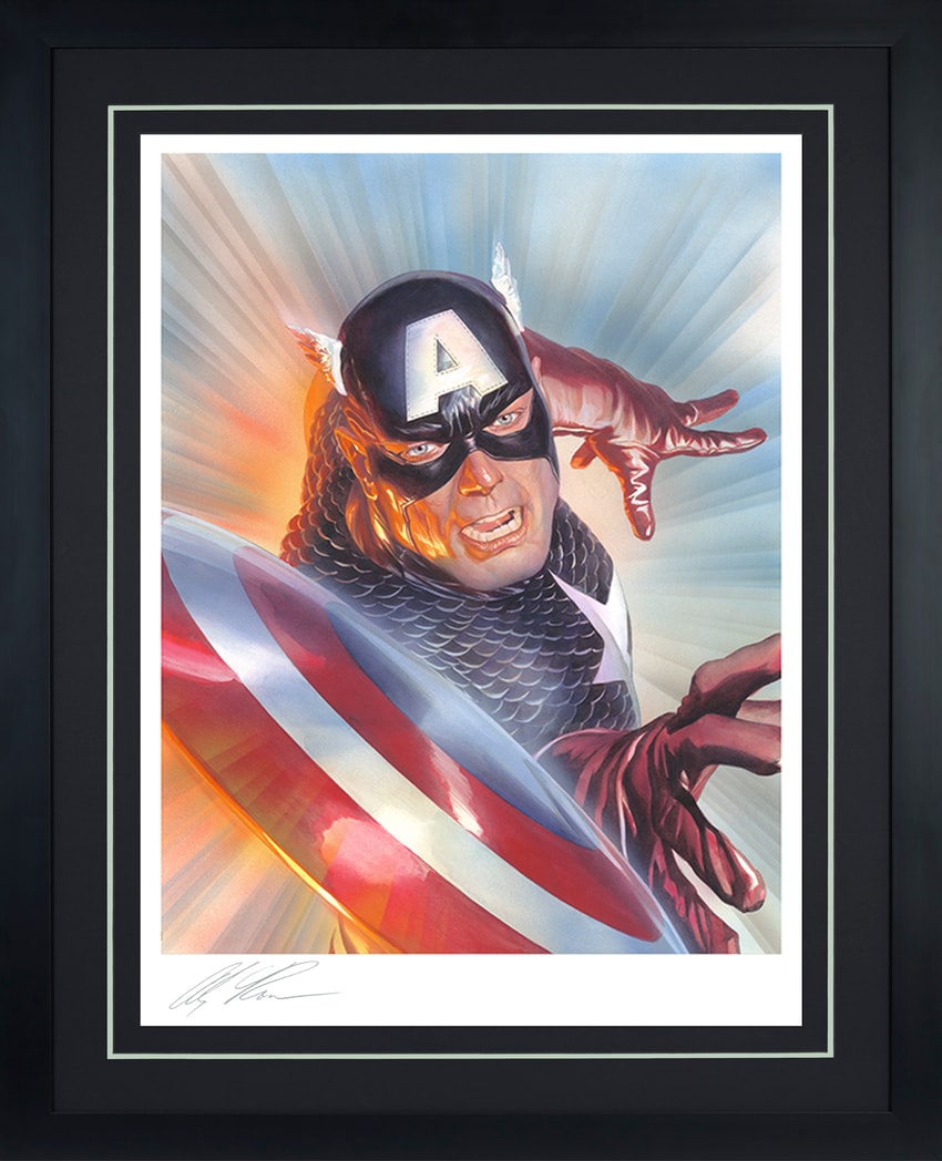 Marvelocity: Captain America Fine Art Print by Alex Ross