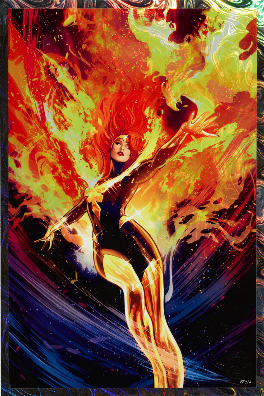 LOKZ PHOENIX 原画　一点もの　unique Phoenix Fine Art Print by Lucas Werneck | Sideshow Collectibles