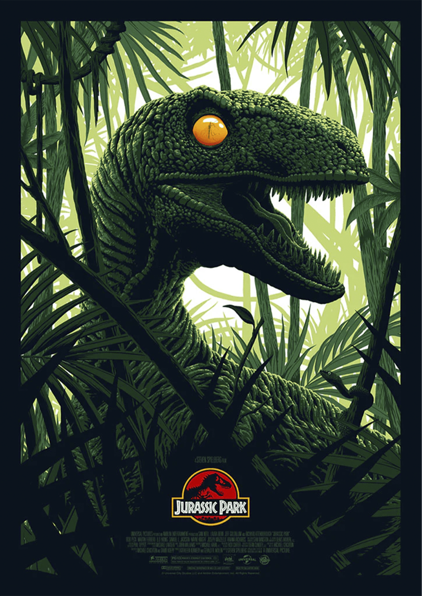 Jurassic Park Jurassic Park - Velociraptor Movie Poster  View 3