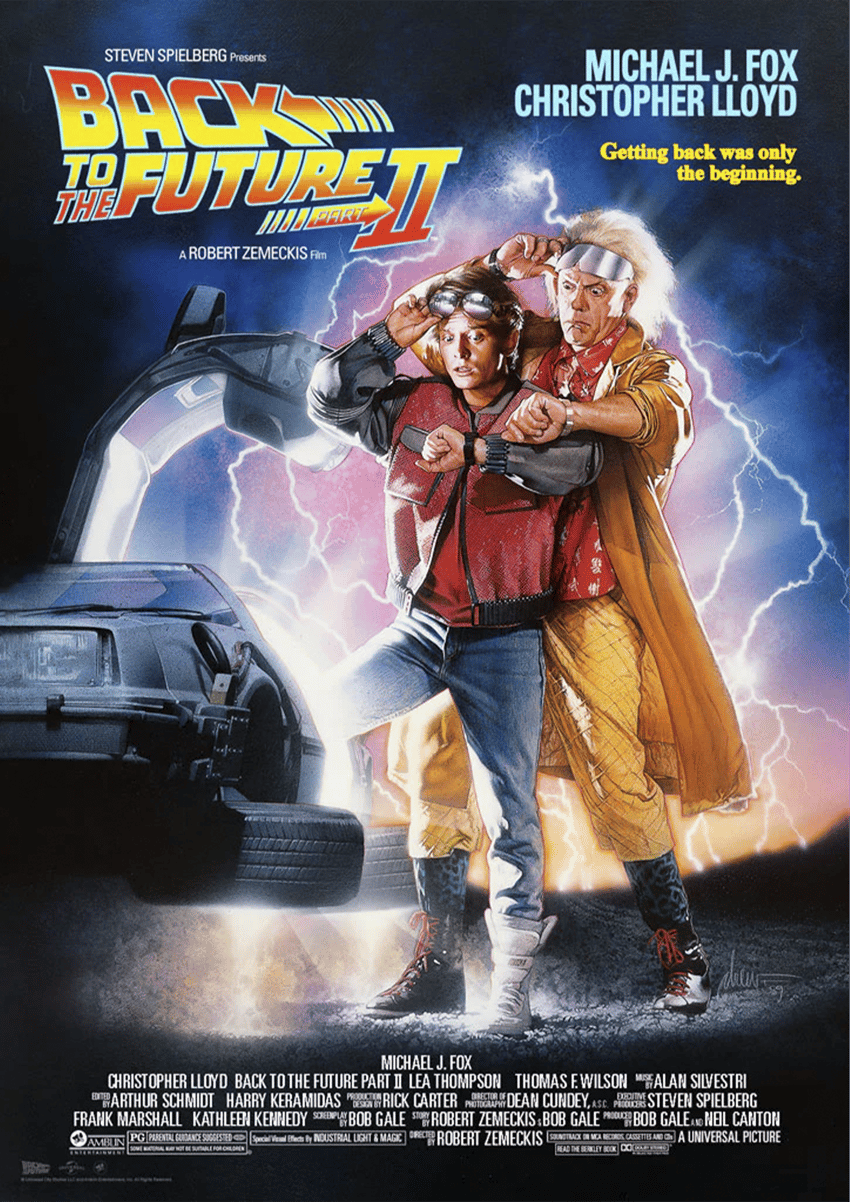 Back to the Future Back to the Future Part II Movie Poster  View 3
