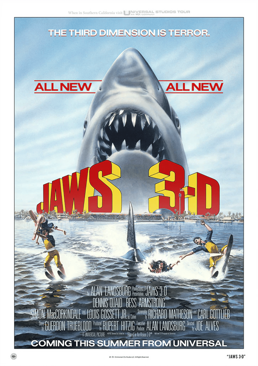Jaws 3 Movie Poster by Vice Press | Sideshow Collectibles