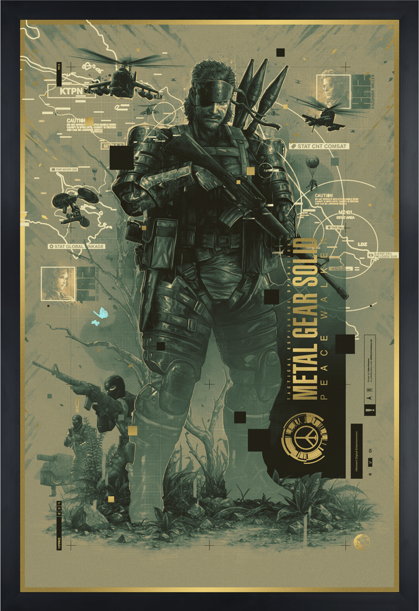 Metal Gear Solid Metal Gear Solid: Peace Walker Metallic Gold Variant Art Print  View 4