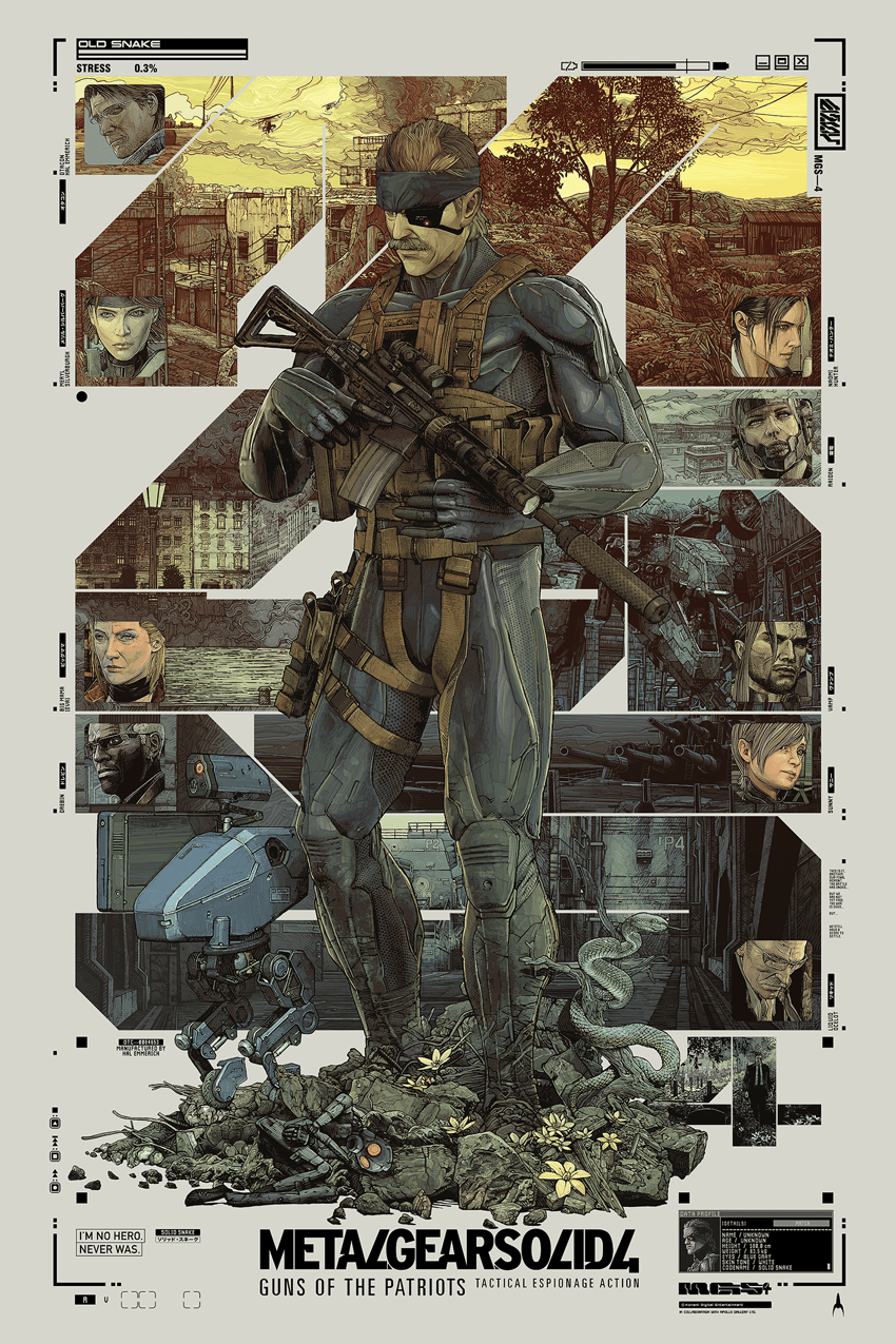 Metal Gear Solid Metal Gear Solid 4: Guns of the Patriots Art Print  View 5