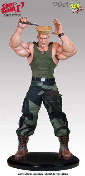 Street Fighter Guile Mixed Media Statue by Pop Culture Shock
