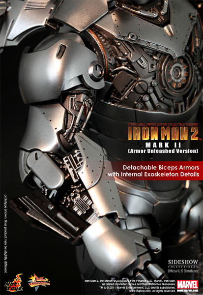 Marvel Iron Man Mark II - Armor Unleashed Version Sixth Scale Figure  Collector Edition  View 4
