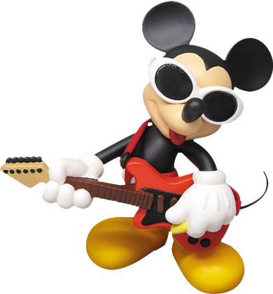 その他 ROEN Mickey Mouse Grunge Rock Ver. Disney Grunge Rock Mickey Vinyl Collectible by Medicom Toy