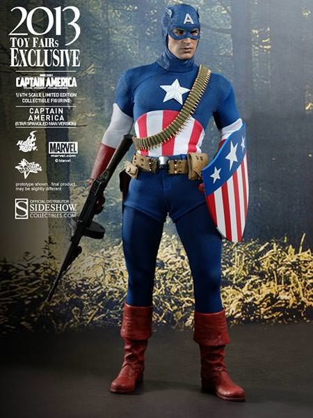 Marvel Captain America - 'Star Spangled Man' Version Sixth Scale Figure  View 2