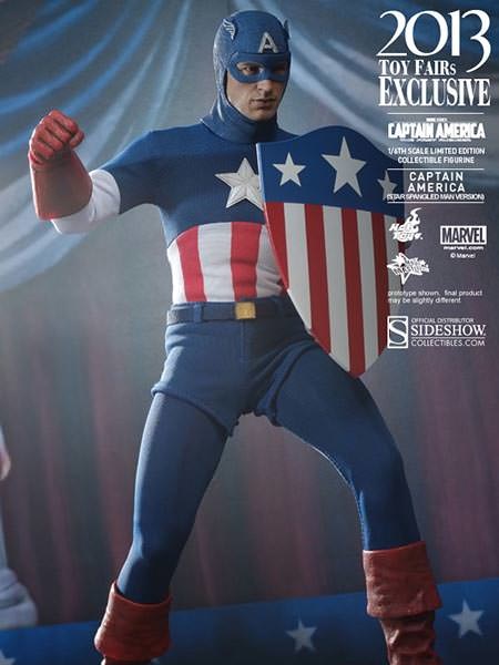 Marvel Captain America - 'Star Spangled Man' Version Sixth Scale Figure  View 5