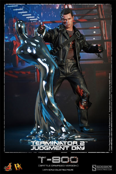 希少 2011年 Hot Toys ターミネーター T-800 MM136 Used 1/6 T-800 Body Figure HotToys HT DX13 Terminator 2