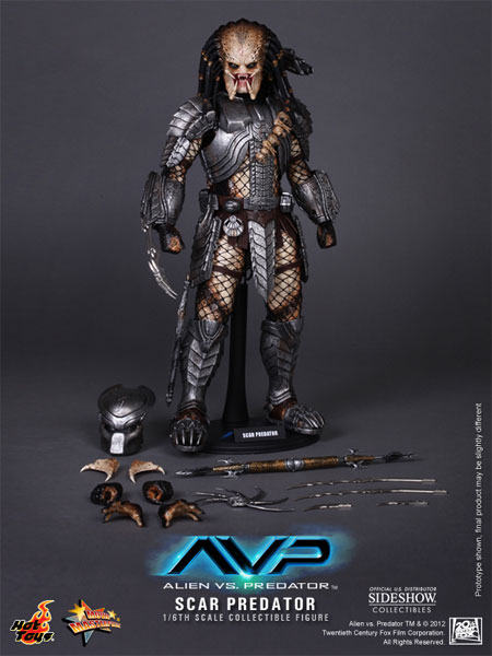 Scar Predator 12インチ アクションフィギュア Mcfarlane AVP Stealth Scar Predator 12 inch Action Figure