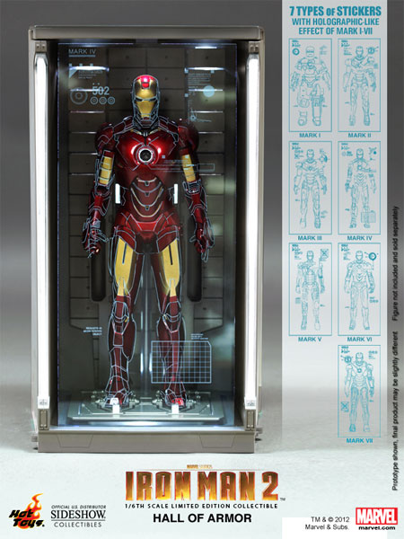 Marvel Hall of Armor (Set of Seven) Sixth Scale Figure Accessory  View 2