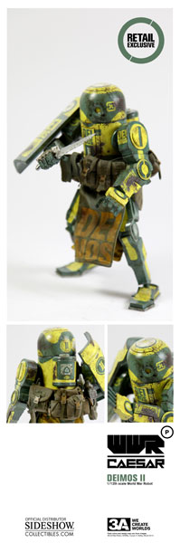 threeA WWRp CAESAR スリーエー 3A Caesar WWRP USMC World War Robot one12th review - YouTube