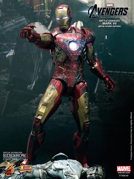 MEDICOM TOY - BE@RBRICK IRON MAN MARK Ⅶ DAMAGE 1000% BE@RBRICK IRON MAN MARK VII DAMAGE 1000%