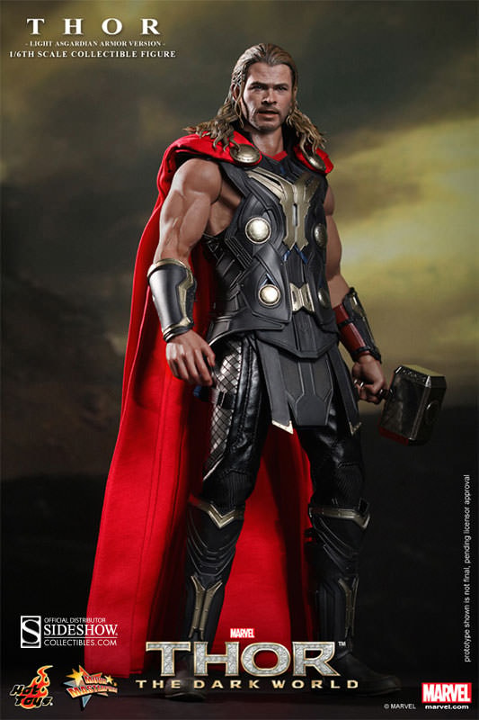 Marvel Thor - Asgardian Light Armor Sixth Scale Figure  Exclusive Edition  View 2