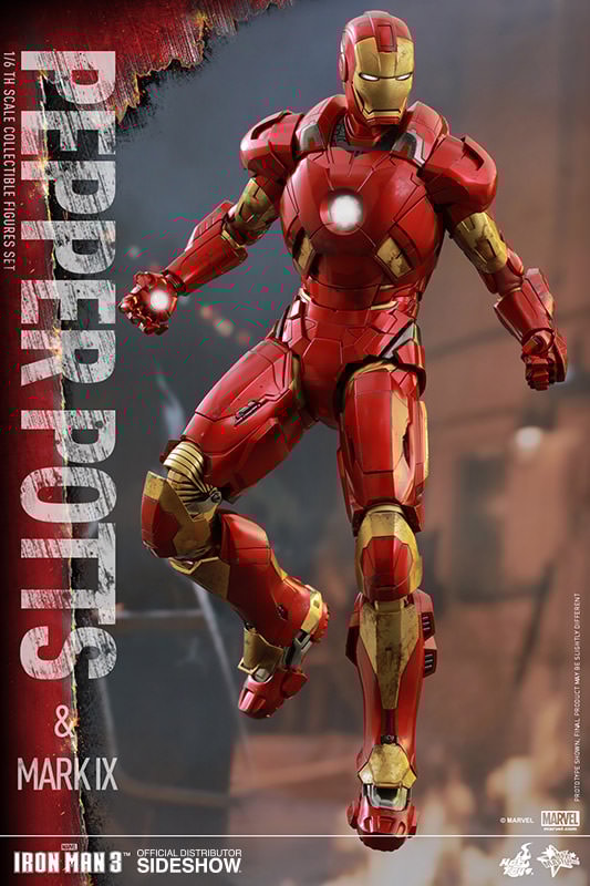 Marvel Pepper Potts and Mark IX Sixth Scale Figure Set by Ho