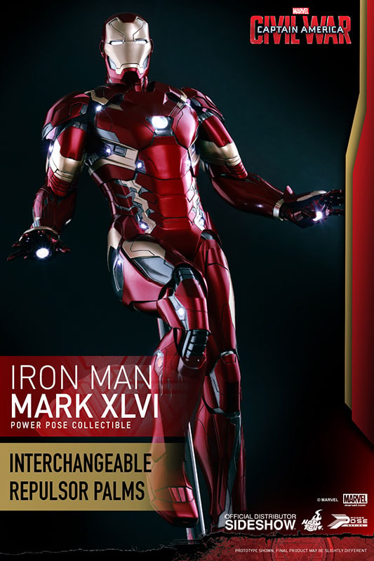 Marvel Iron Man Mark XLVI Sixth Scale Figure by Hot Toys