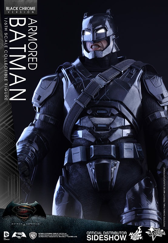 DC Comics Armored Batman Black Chrome Version Sixth Scale Figure  Exclusive Edition - Prototype Shown View 3