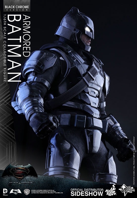 DC Comics Armored Batman Black Chrome Version Sixth Scale Figure  Exclusive Edition - Prototype Shown View 4