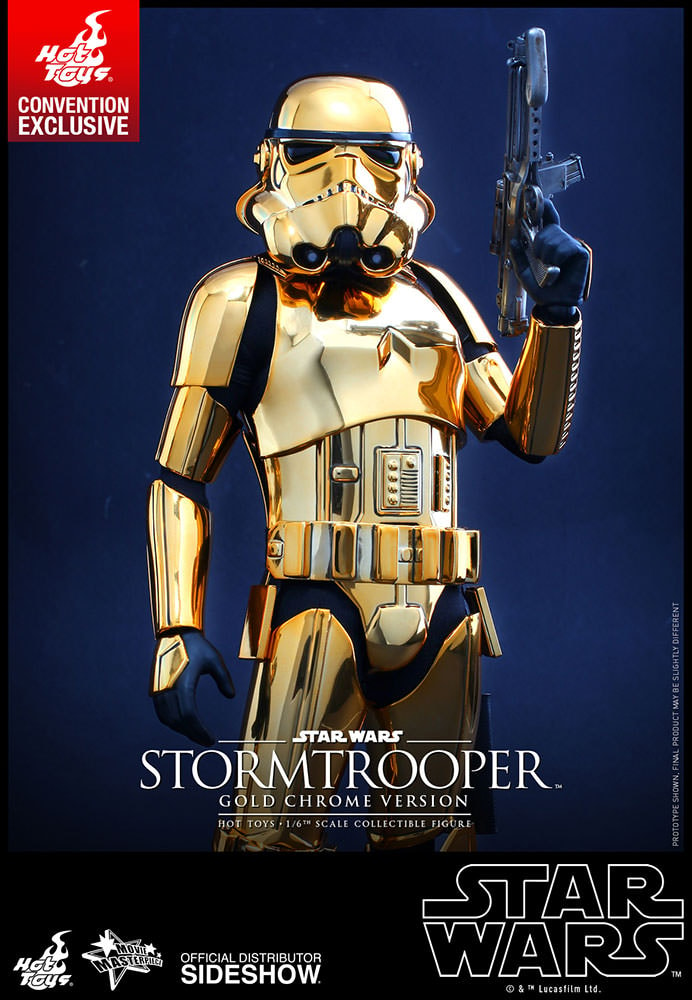 Stormtrooper Gold Chrome Version Exclusive Edition - Prototype Shown View 4