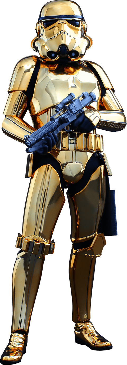 Star Wars Stormtrooper Gold Chrome Version Sixth Scale Figur