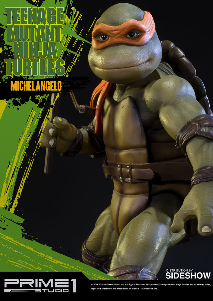 Teenage Mutant Ninja Turtles Michelangelo Polystone Statue - Prototype Shown View 1