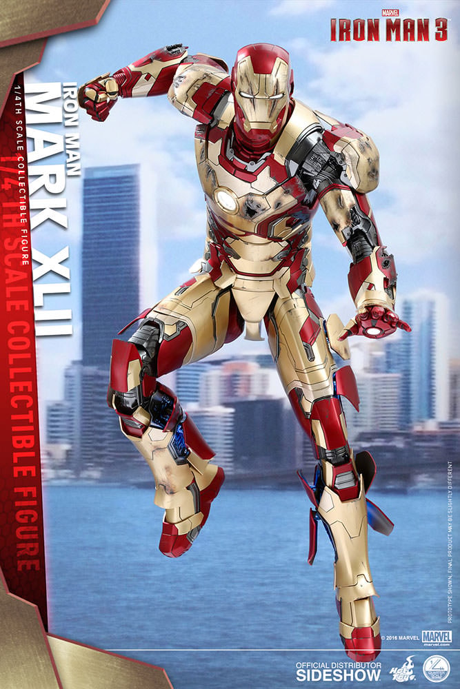 Marvel Iron Man Mark XLII Quarter Scale Figure - Prototype Shown View 3