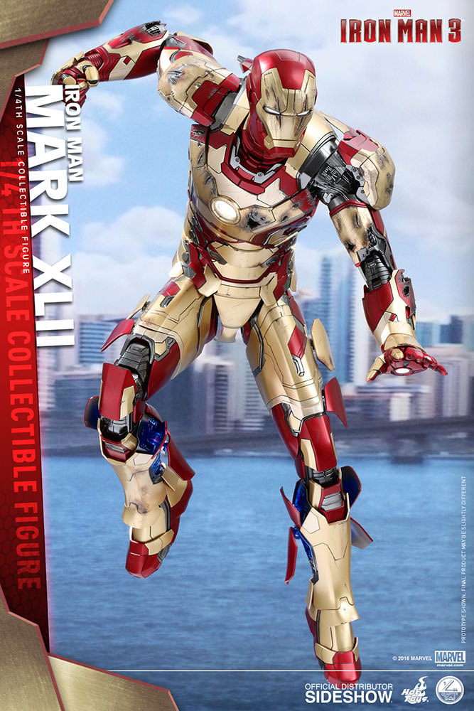 Marvel Iron Man Mark XLII Quarter Scale Figure - Prototype Shown View 5
