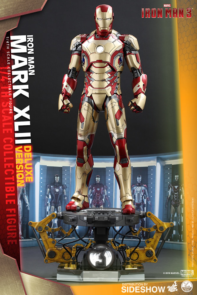 Marvel Iron Man Mark XLII Deluxe Version Quarter Scale Figure - Prototype Shown View 1