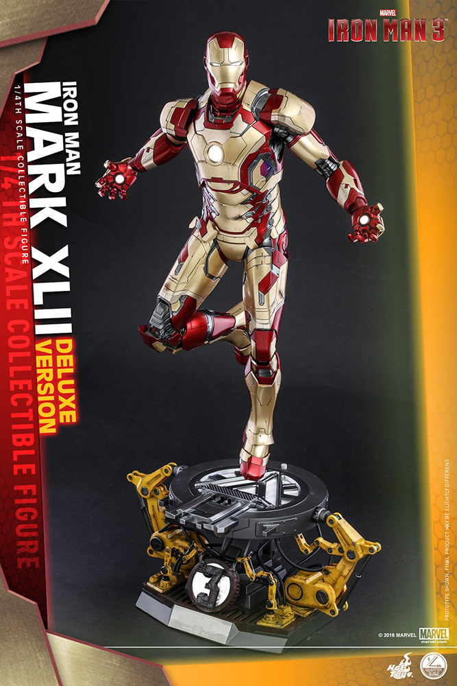 Marvel Iron Man Mark XLII Deluxe Version Quarter Scale Figure - Prototype Shown View 2