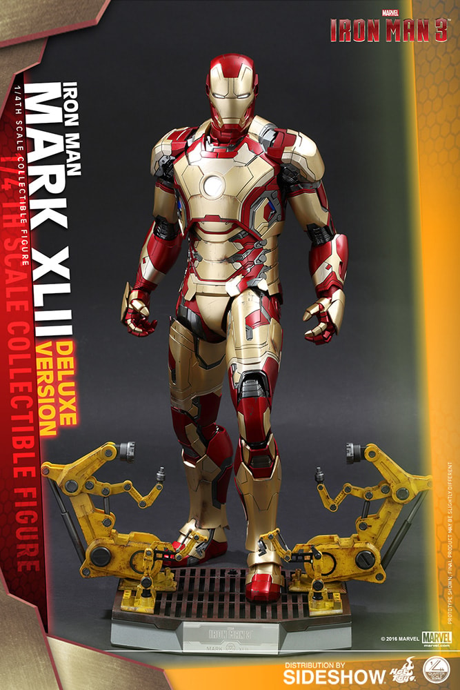 Marvel Iron Man Mark XLII Deluxe Version Quarter Scale Figure - Prototype Shown View 5