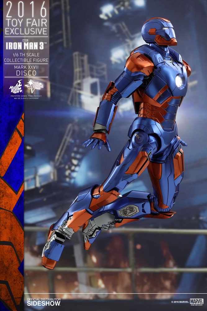 Marvel Iron Man Mark XXVII - Disco Sixth Scale Figure - Prototype Shown View 1