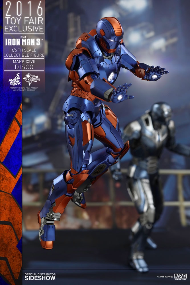 Marvel Iron Man Mark XXVII - Disco Sixth Scale Figure - Prototype Shown View 3
