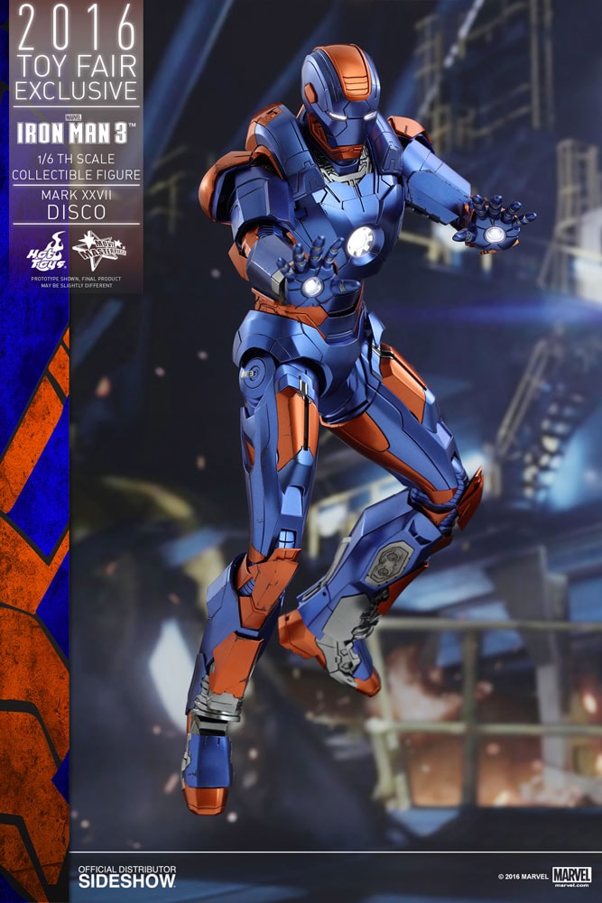 Marvel Iron Man Mark XXVII - Disco Sixth Scale Figure - Prototype Shown View 4