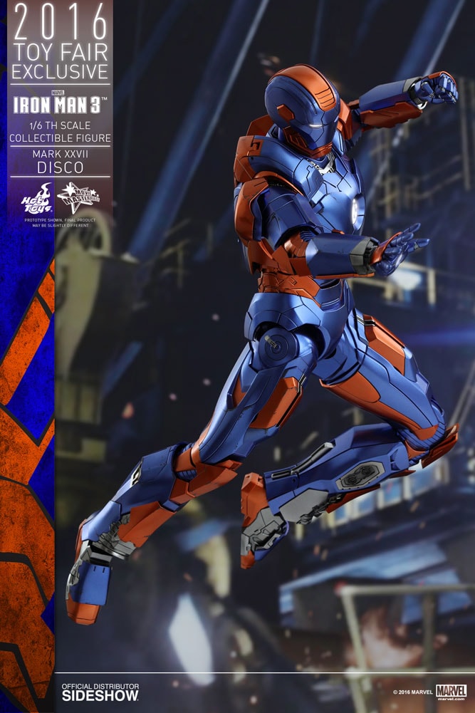 Marvel Iron Man Mark XXVII - Disco Sixth Scale Figure - Prototype Shown View 5