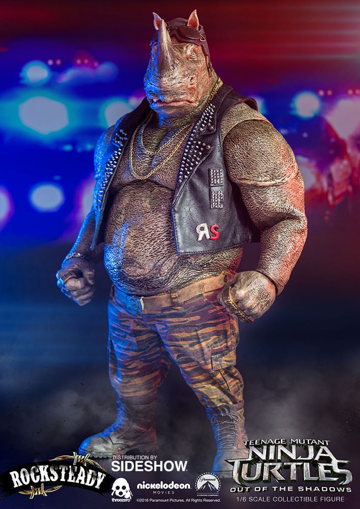 Teenage Mutant Ninja Turtles Rocksteady Sixth Scale Figure - Prototype Shown View 2