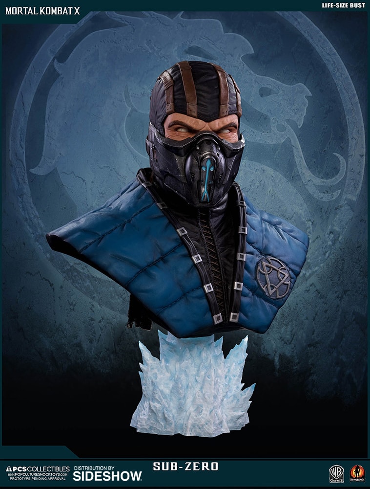 Mortal Kombat Sub-Zero Life-Size Bust - Prototype Shown View 3