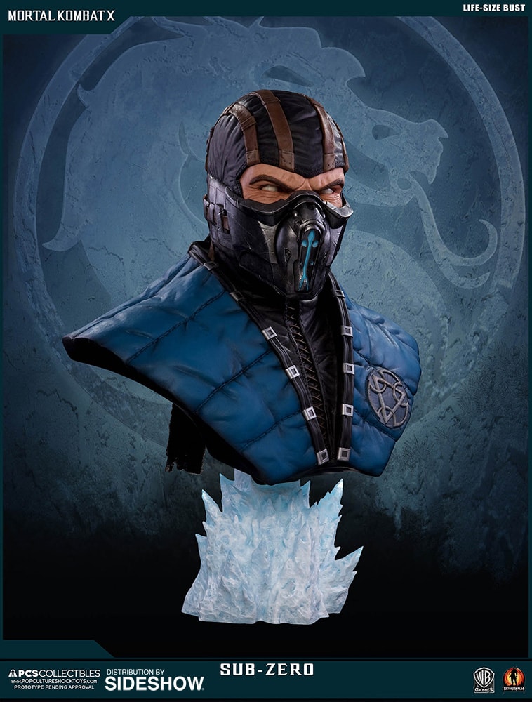Mortal Kombat Sub-Zero Life-Size Bust - Prototype Shown View 4