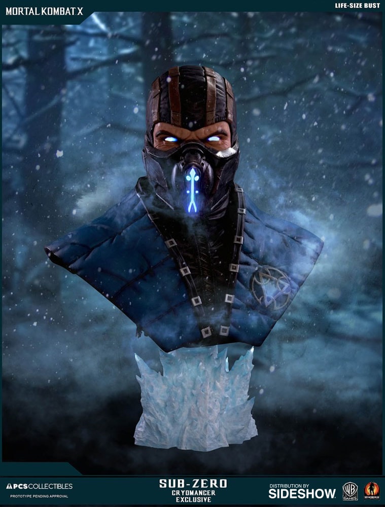 Mortal Kombat Sub-Zero Cryomancer Life-Size Bust  Exclusive Edition - Prototype Shown View 1
