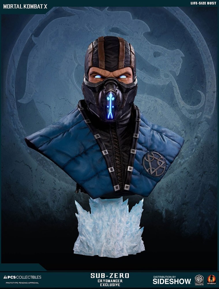 Mortal Kombat Sub-Zero Cryomancer Life-Size Bust  Exclusive Edition - Prototype Shown View 2