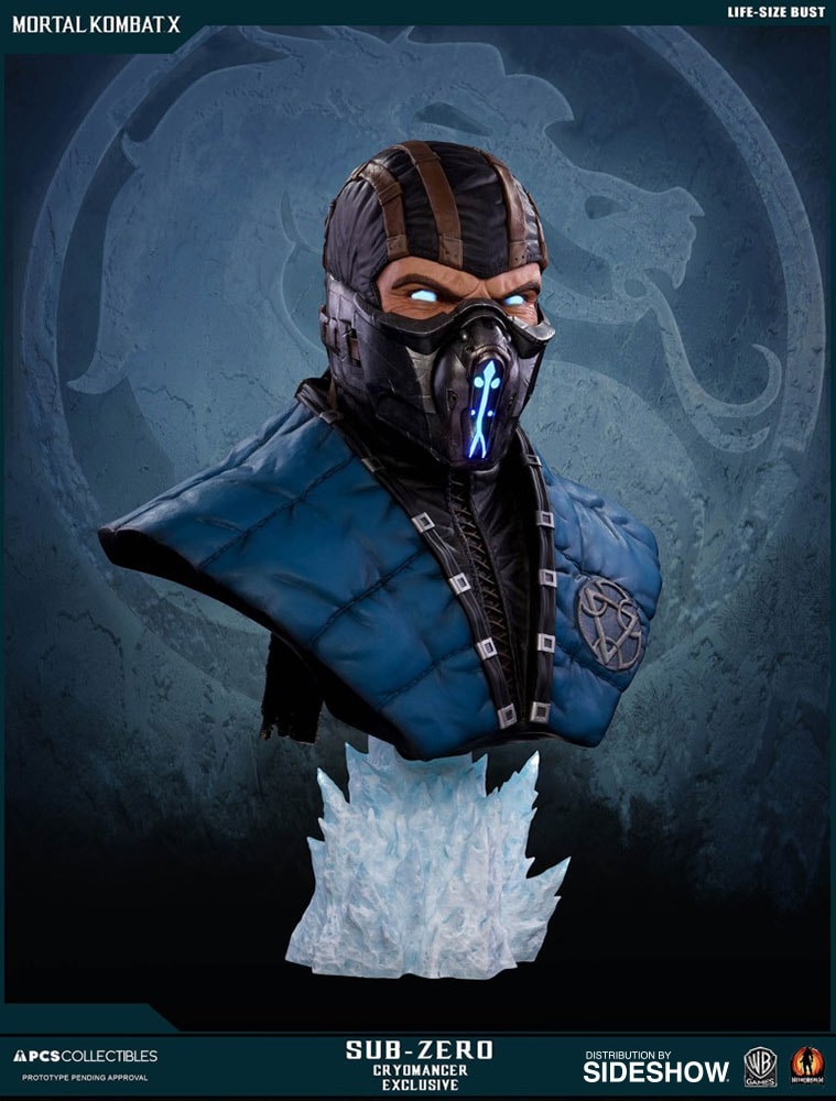 Mortal Kombat Sub-Zero Cryomancer Life-Size Bust  Exclusive Edition - Prototype Shown View 3