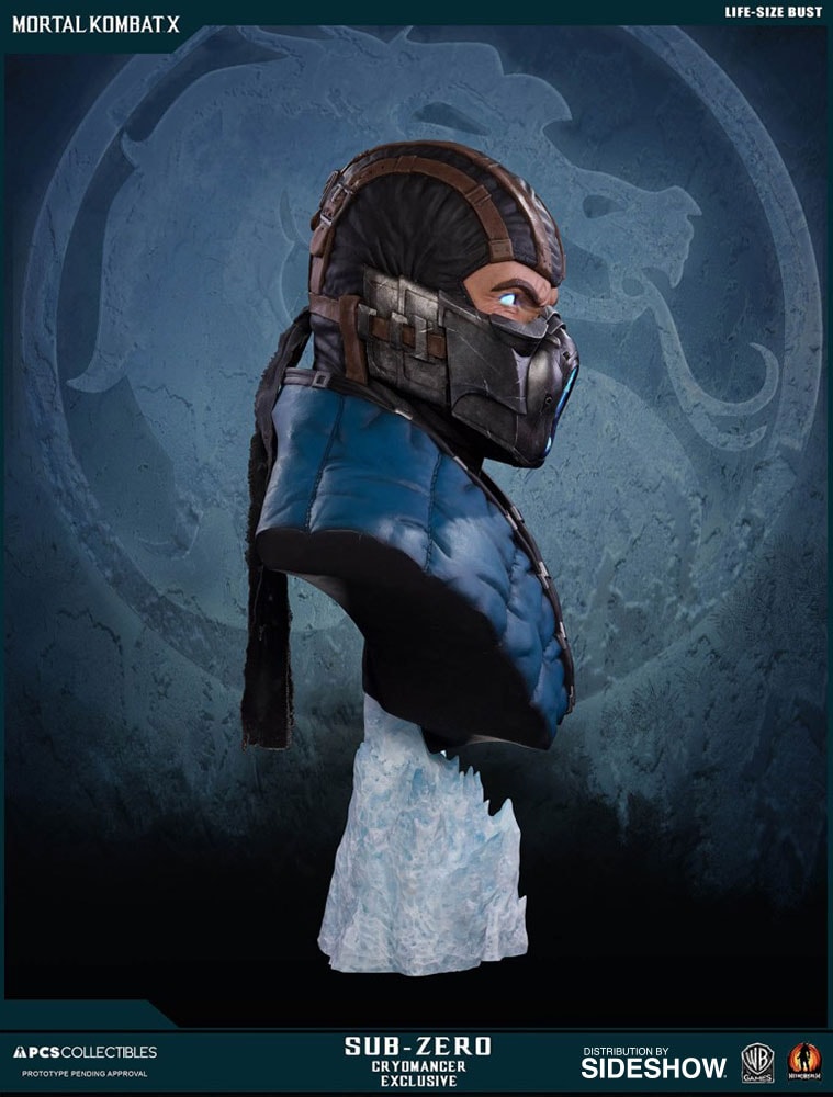 Mortal Kombat Sub-Zero Cryomancer Life-Size Bust  Exclusive Edition - Prototype Shown View 4