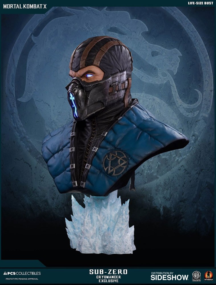 Mortal Kombat Sub-Zero Cryomancer Life-Size Bust  Exclusive Edition - Prototype Shown View 5