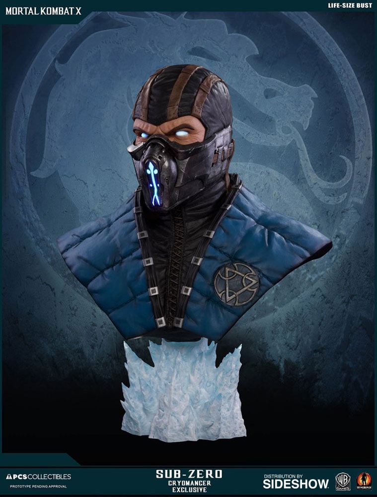 Mortal Kombat Sub-Zero Cryomancer Life-Size Bust  Exclusive Edition - Prototype Shown View 6