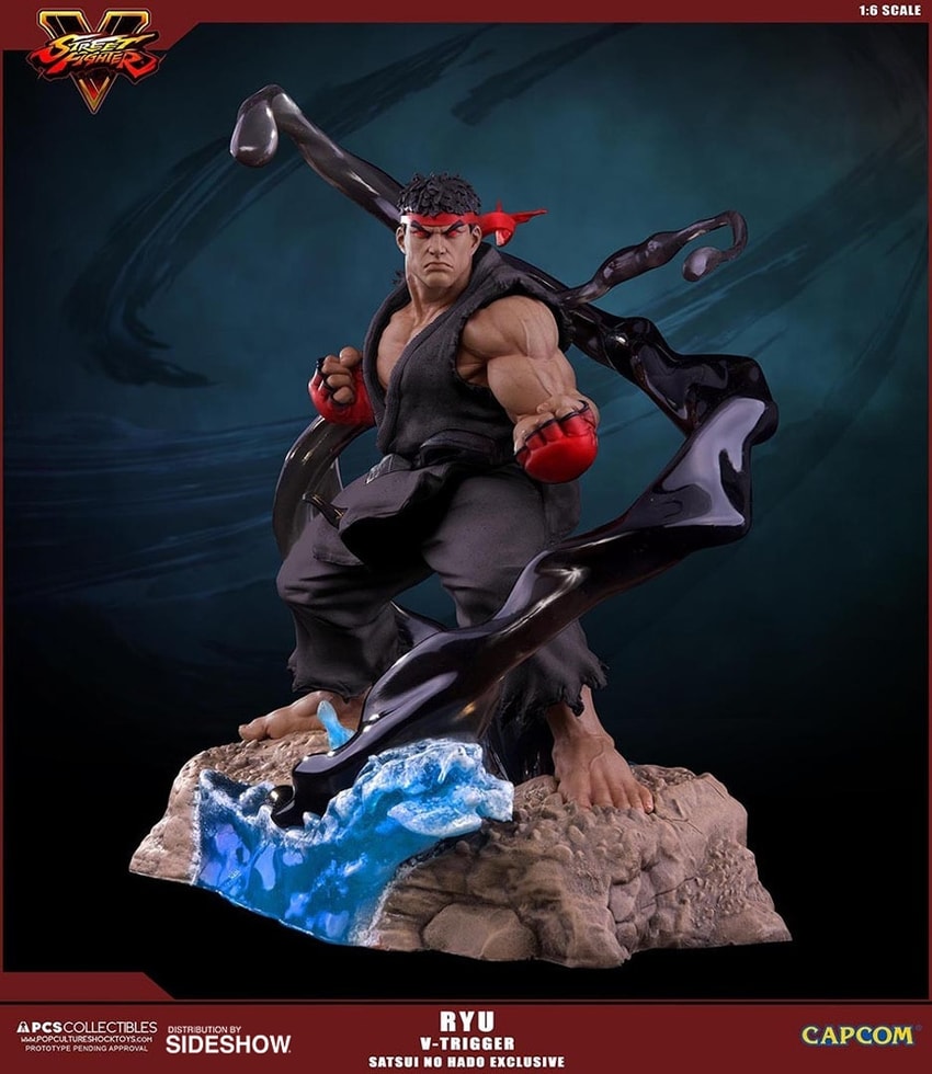 Street Fighter Ryu V-Trigger Satsui No Hado Statue by Pop Cu
